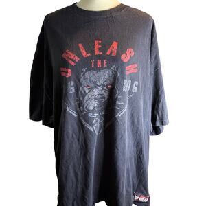 WWE Wrestling "Unleash The Big Dog" Roman Reigns Graphic Tee, Black, Size 3XL